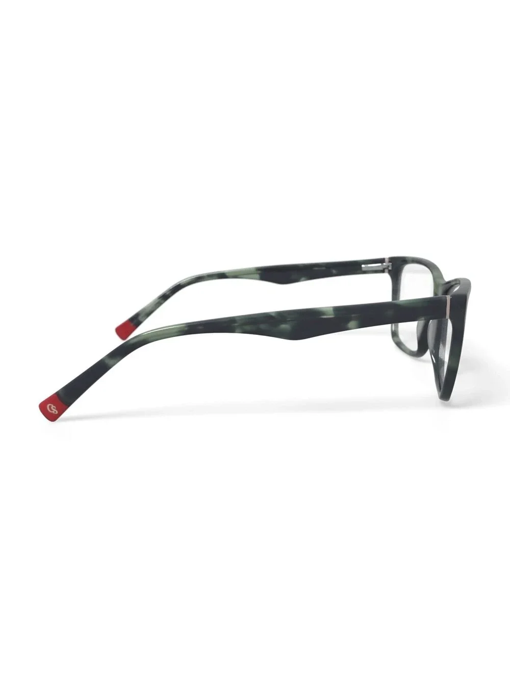 Christian Siriano Women's Jenna Square Prescription Eyeglasses, Green Tortoise